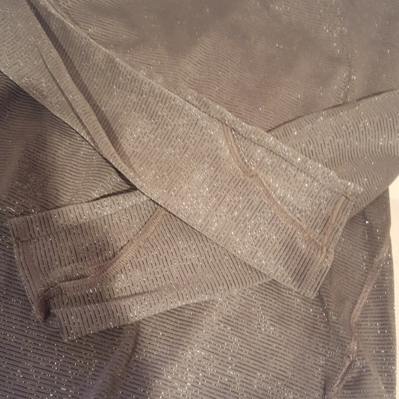 Athleta shiny silver shirt. - Picture 3 of 4
